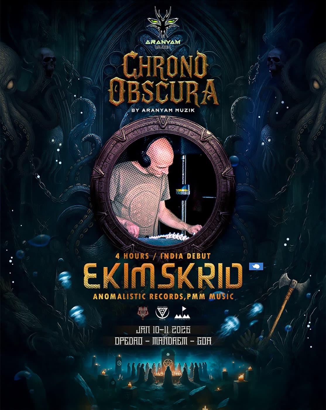 Chrono Obscura flyer — Ekimskrid India debut